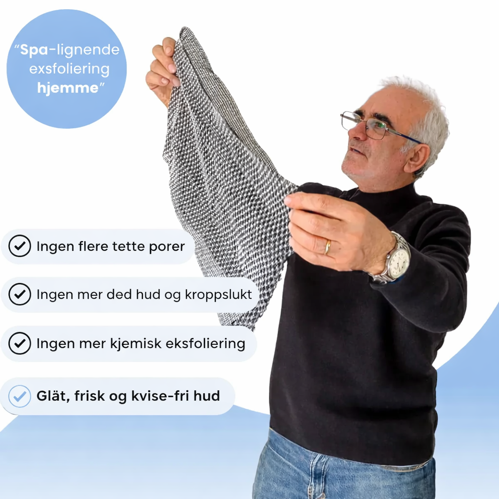 Blissy - Eksfolierende antibakterielt dusjhåndkle