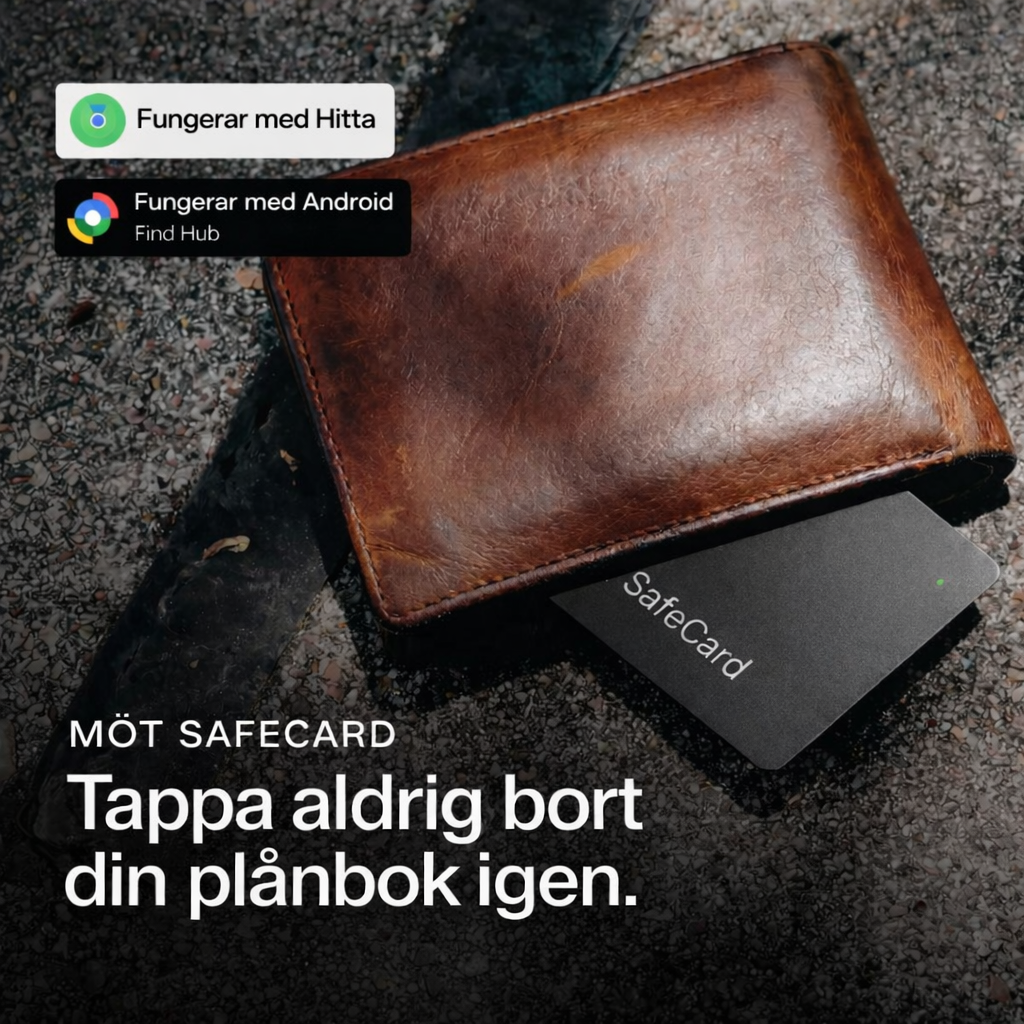 SafeCard - Tappa aldrig plånboken igen